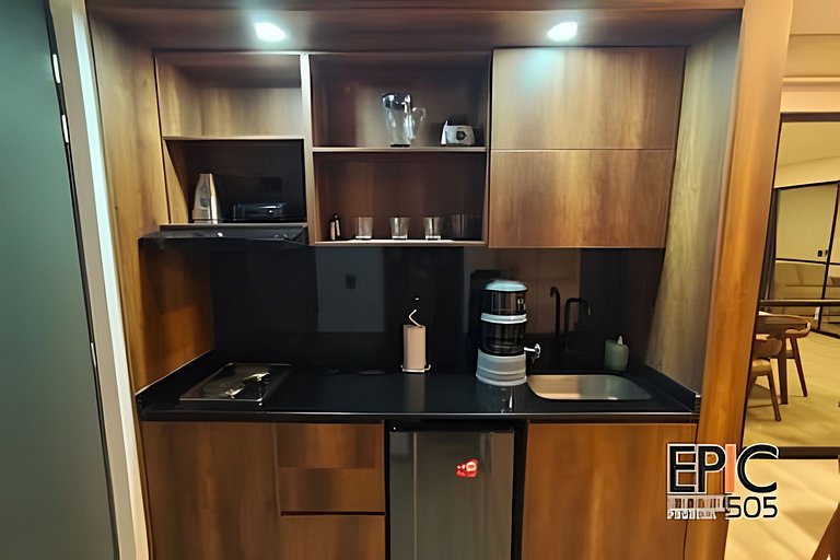 Epic Suite 505 •King Bed +Sofácama •5 min Airport