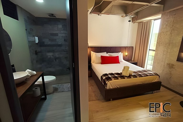 Epic Suite 414 Industrial Loft•2Hab+2Baños•Airport