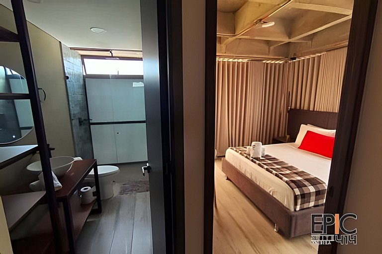 Epic Suite 414 Industrial Loft•2Hab+2Baños•Airport