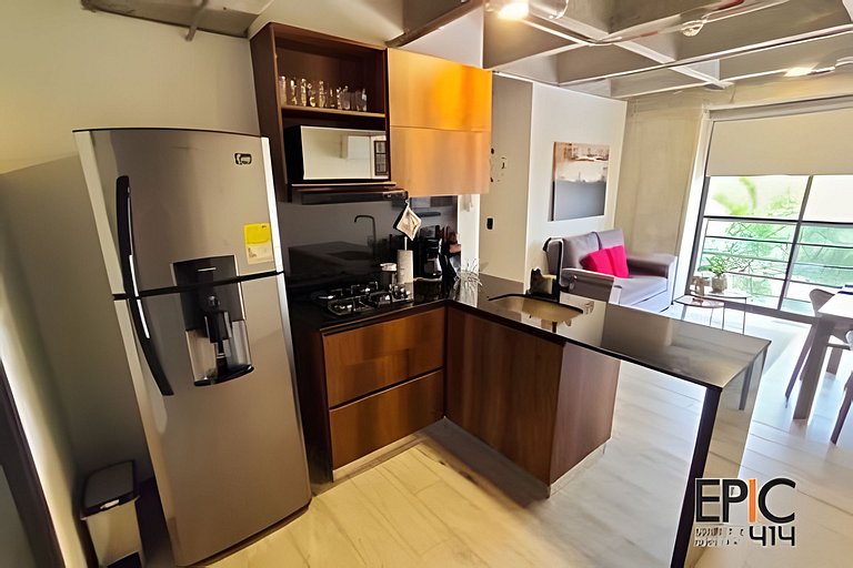 Epic Suite 414 Industrial Loft•2Hab+2Baños•Airport