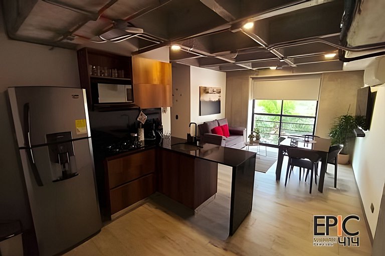 Epic Suite 414 Industrial Loft•2Hab+2Baños•Airport