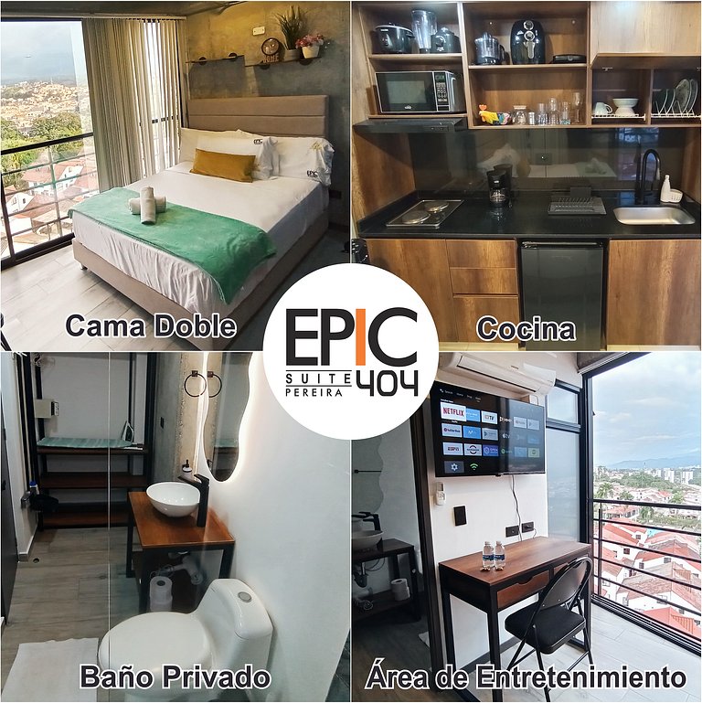 Epic 404 Studio Loft •Gran Vista •5 min Airport