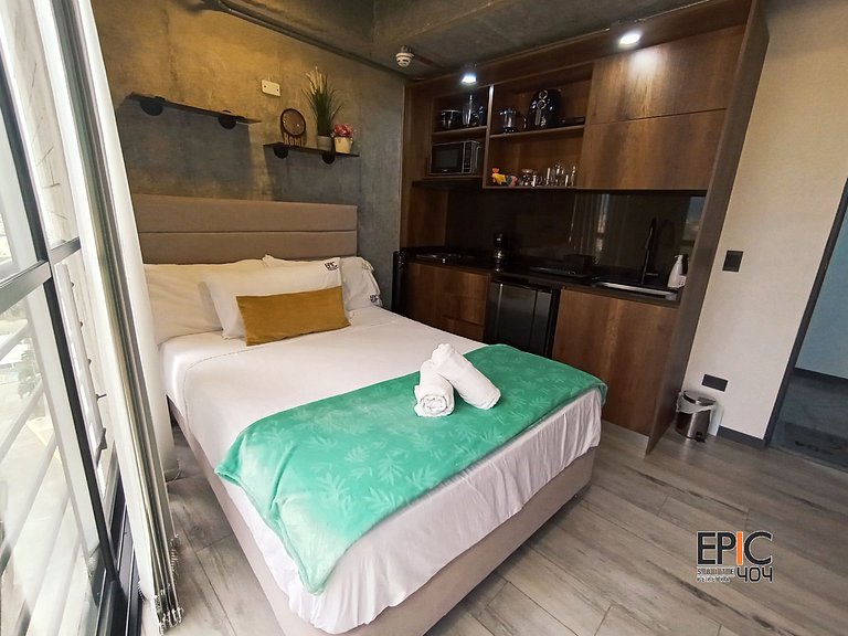 Epic 404 Studio Loft •Gran Vista •5 min Airport